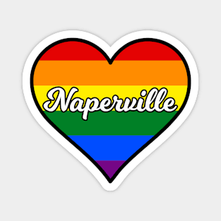 Naperville Illinois Gay Pride Heart Magnet