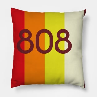 TR-808 STRIPES & FONT #3 Pillow