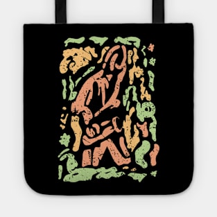 Abstract Jazz Saxophone Player Artistic Style Tote