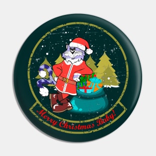 F-14 Tomcat - Merry Christmas Baby! (Green) - Grungen Style Pin