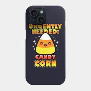 Cute Kawaii Candy Corn Halloween Trick Or Treat Meme Phone Case