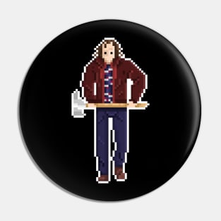 Here's Johnny! Pixel Edition Pin