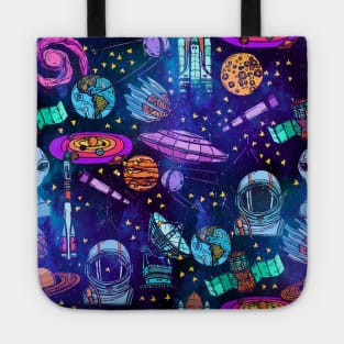 Outer Space Pattern Tote