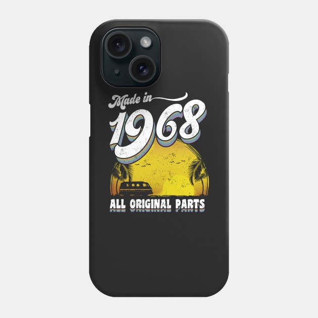 Made in 1968 All Original Parts 50th Birthday Gift Phone Case by KsuAnn