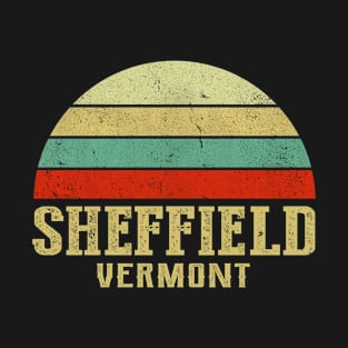 SHEFFIELD VERMONT Vintage Retro Sunset T-Shirt