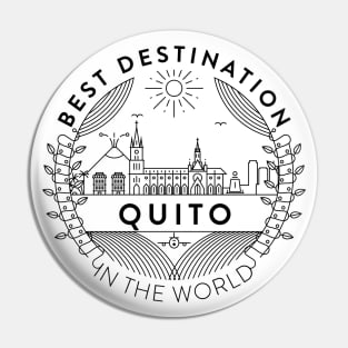 Quito Minimal Badge Design Pin