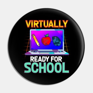 Virtually I Ready Back to School Teacher Pin