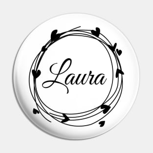 Laura name cute design Pin