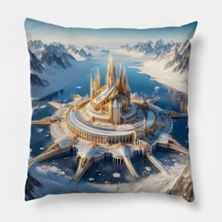 Golden Fantasy Palace Pillow