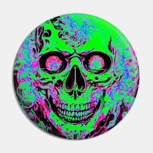 Demon Skull | Ritual Skull | Hell Skull | Hardcore Skull | Iridescent Skull Pin