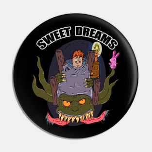 bed monster Pin