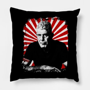 Vintage Anthony Bourdain Pillow