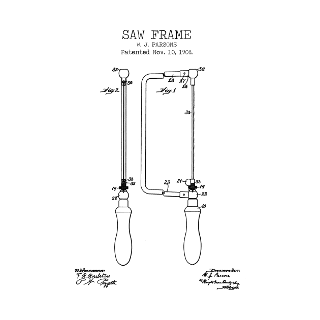 SAW FRAME patent by Dennson Creative