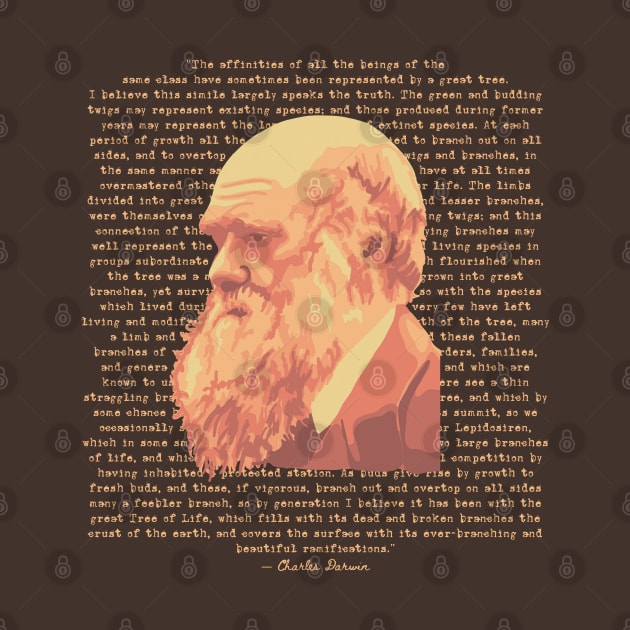 Charles Darwin Portrait and Quote by Slightly Unhinged