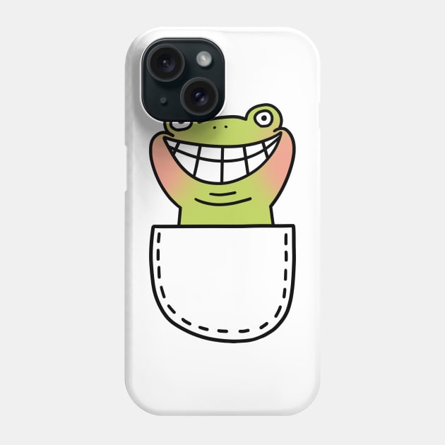 Creepy smiling frog Phone Case by Nikamii