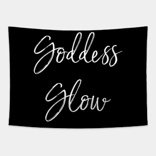 Goddess Glow white Tapestry