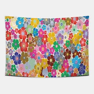 Colorful flower Tapestry