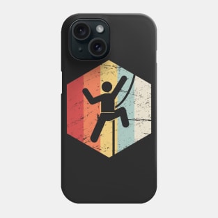 Retro Rock Climbing Icon Phone Case