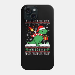 cute t-rex in pixel art Phone Case