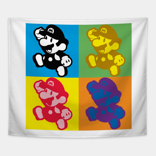Get Wallpaper Mario Bros Pop Art Pop Art Style Tapice Teepublic Mx For iPhone Free
