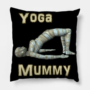Yoga Mummy Bridge Pose Pillow