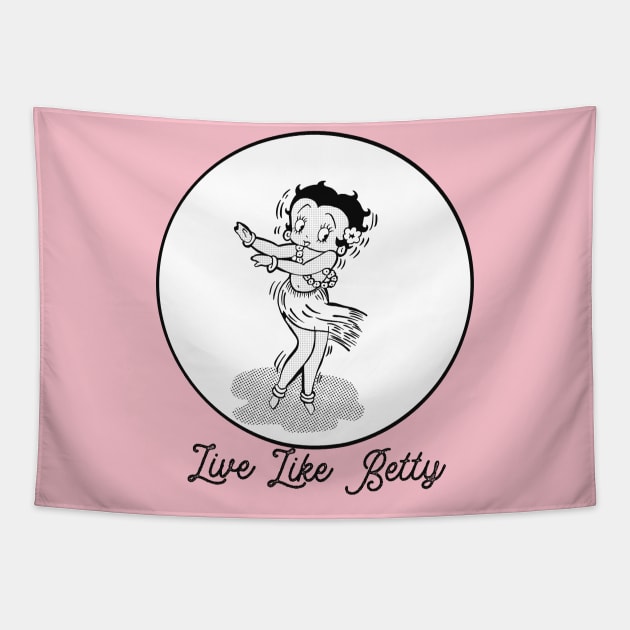 Betty Boop Vintage Tapestry by Midnight Pixels