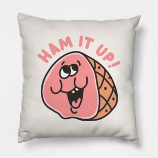 Ham It Up - Punny Retro Scratch N' Sniff Sticker Pillow