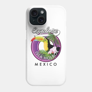 Isla Holbox Mexico travel patch. Phone Case