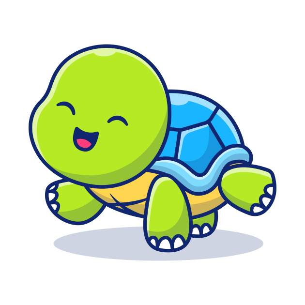 Cute Turtle Doing Yoga Cartoon by Catalyst Labs