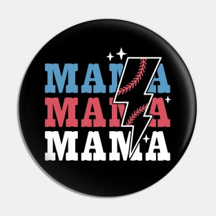 Baseball Mama Pin