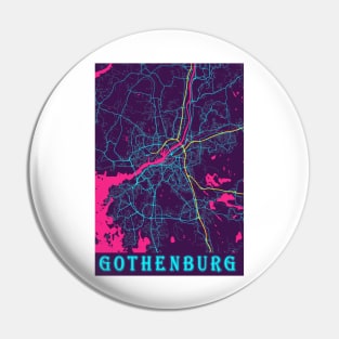 Gothenburg Neon City Map Pin