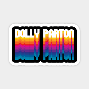 Retro Dolly Proud Personalized Name Gift Retro Rainbow Style Magnet