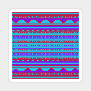 Ethnic Mexican Aztec  geometric pattern Magnet