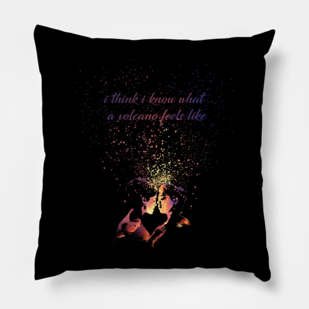 Emisue Dickinson Volcano Explosion Love Pillow by MairlaStore