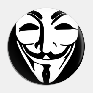 V For Vendetta Mask Pins And Buttons Teepublic