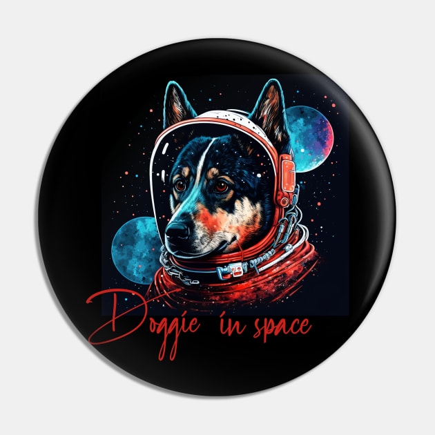 Laika Dog Pin by ArtRoute02