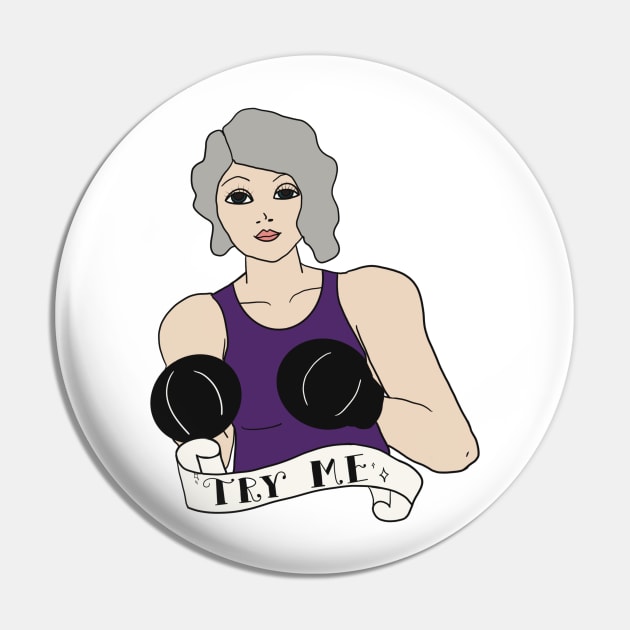 Try Me! Silver Pin by Shea Klein