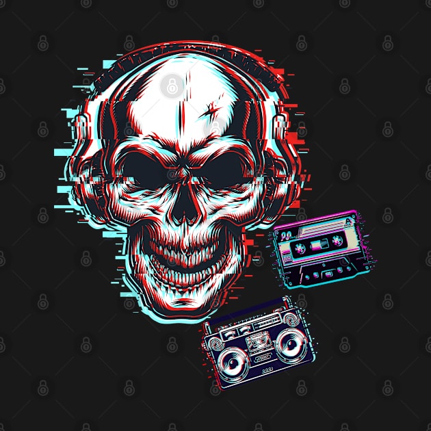 Skull Music Rock by JeffDesign