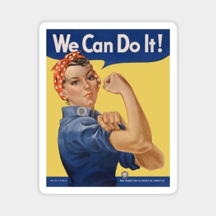 Rosie the Riveter, We Can Do It! World War II Poster Art Magnet