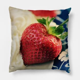 For the Love of Strawberries Pillow