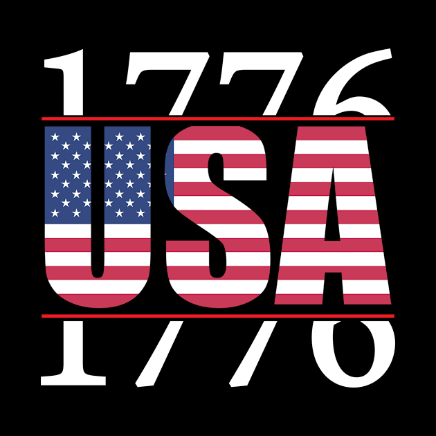 Happy 4th Of July 1776 The Independence Day by LuxyTees