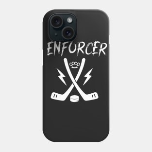 Enforcer Tough Guy Ice Hockey Goon Phone Case