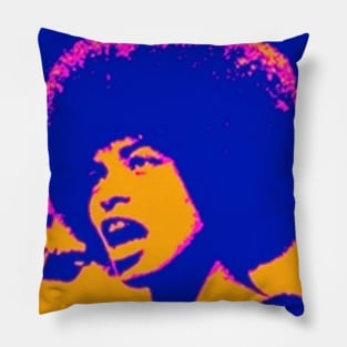 Angela Davis - Stylized Bold Pillow