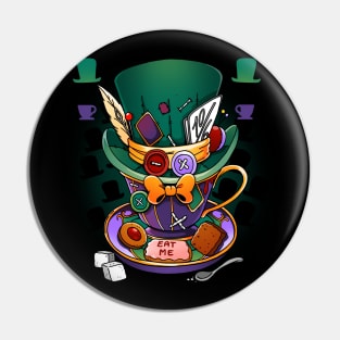 Wonder Mad Hatter Mug Pin