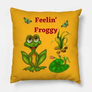 Feelin' Froggy Pillow