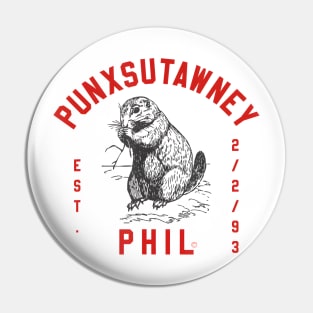 Punxsutawney Phil Groundhog Day Pin