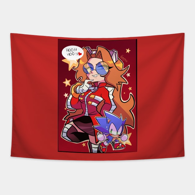 eggman girls Tapestry by Klaudiapasqui 96