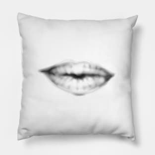 Sketched mouth Pillow