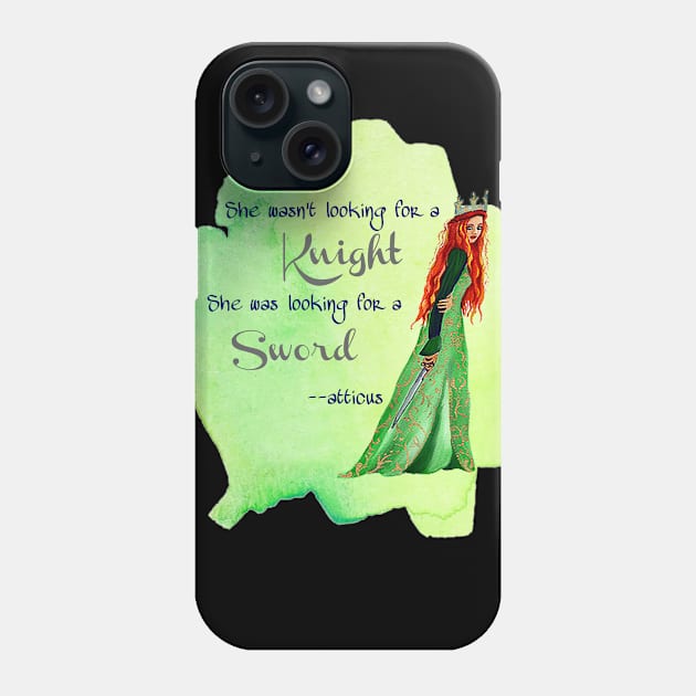 Sword not Knight Phone Case by Danipost