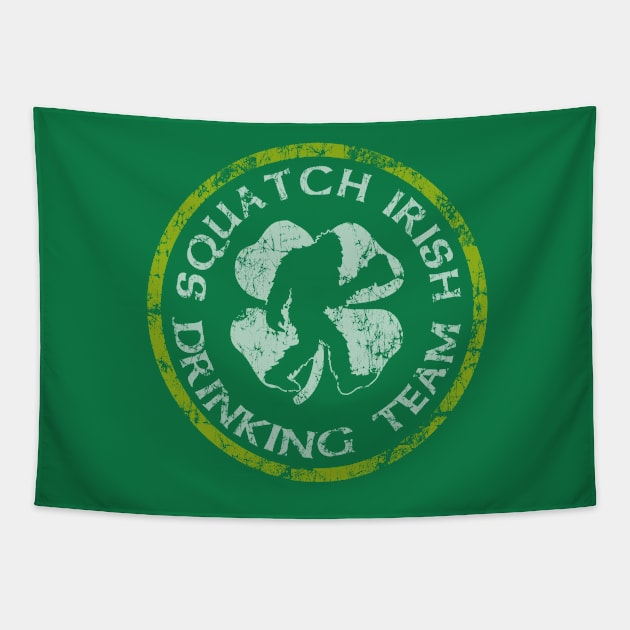 Squatch Irish Drinking Team Tapestry by E